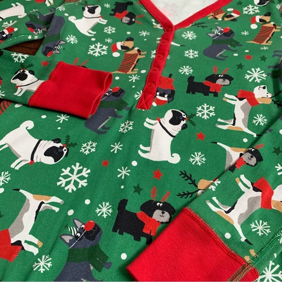 Hanna Andersson holiday henley top, size S - Picture 3 of 5